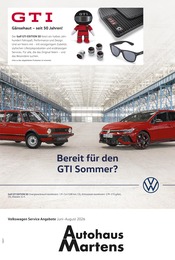 Volkswagen Werkstatt & Auto Prospekt der aktuellen Woche mit 1 Seite, gültig von 01.06.2026 bis 31.08.2026, in Klütz und Umgebung Aktueller Volkswagen Werkstatt & Auto Prospekt in Klütz und Umgebung, "Mehr Platz. Mehr Möglichkeiten." mit 1 Seite, 01.06.2026 - 31.08.2026