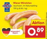 Wiener Würstchen bei Netto Marken-Discount im Prospekt "" für 0,89 €