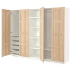 Kleiderschrank weiß/Eicheneff wlas 250x60x201 cm von PAX / BERGSBO für 650,00 € bei IKEA im Angebot Kleiderschrank weiß/Eicheneff wlas 250x60x201 cm von PAX / BERGSBO im aktuellen IKEA Prospekt