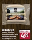 famila Nordost Ludwigslust - Qualitäts Fleischerei Die Bratwurst Angebot im Prospekt Qualitäts Fleischerei Die Bratwurst bei famila Nordost im Ludwigslust Prospekt für 4,69 €