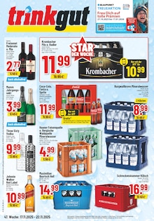 Krombacher im Trinkgut Prospekt "Aktuelle Angebote" mit 6 Seiten (Remscheid)