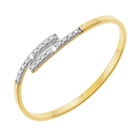Promo Bague en or jaune et rhodié diamants à 139,00 € dans le catalogue E.Leclerc à Jonzac