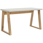 SCHREIBTISCH 135/65/75,2 cm Weiß, Eiche Artisan von Carryhome im aktuellen XXXLutz Prospekt für 149,00 €