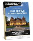 Coffret cadeau Wonderbox Nuit de rêve et gastronomie à 389,90 € dans le catalogue Fnac