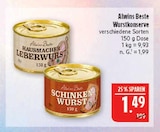 Hausmacher Leberwurst Angebote von Alwins Beste bei Marktkauf Fürth für 1,49 €