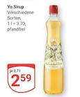 Yo Sirup im Angebot bei GLOBUS in Weinheim Yo Sirup Angebote bei GLOBUS Weinheim für 2,59 €