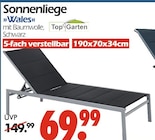 Sonnenliege Wales Angebote von Top Garten bei Wreesmann Freiberg für 69,99 €