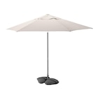 Aktuelles Sonnenschirm mit Ständer neigbar helles Graubeige/dunkelgrau Angebot bei IKEA in Bielefeld ab 99,99 €