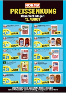 Rindfleisch im Norma Prospekt "Mehr fürs Geld" mit 27 Seiten (Mönchengladbach)