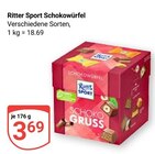 Schokowürfel im Angebot bei GLOBUS in Bad Kreuznach Schokowürfel Angebote von Ritter Sport bei GLOBUS Bad Kreuznach für 3,69 €