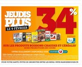 34% SUR LES PRODUITS BOISSONS CHAUDES ET CÉRÉALES à Super U dans Villeurbanne 34% SUR LES PRODUITS BOISSONS CHAUDES ET CÉRÉALES à Super U dans Villeurbanne