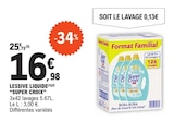 Lessive liquide(1)(2) - Super Croix à 16,98 € dans le catalogue E.Leclerc