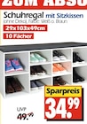 Schuhregal mit Sitzkissen bei Wreesmann im Prospekt "" für 34,99 €