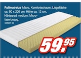 Rollmatratze Micro Angebote bei Möbel AS Sindelfingen für 59,95 €