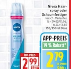 Haarspray oder Schaumfestiger von Nivea im aktuellen EDEKA Prospekt