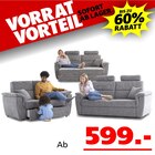 Benito 3-Sitzer + 2-Sitzer Sofa bei Seats and Sofas im Raunheim Prospekt für 599,00 €