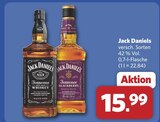 Tennessee Whiskey Angebote von Jack Daniels bei combi Rheine für 15,99 €