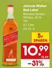 Whiskey im Netto Marken-Discount Prospekt Red Label von Johnnie Walker im aktuellen Netto Marken-Discount Prospekt für 10,99 €