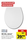 WC-Sitz „Sarum“ im Hagebaumarkt Prospekt WC-Sitz „Sarum“ von Wellwater im aktuellen Hagebaumarkt Prospekt für 39,99 €