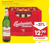 Original Czech Imported Lager Angebote von Budweiser Budvar bei Netto Marken-Discount Dresden für 12,99 €
