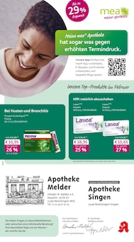 mea - meine apotheke Prospekt der KW 8 "Unsere Februar-Angebote" Aktueller mea - meine apotheke Prospekt "Unsere Februar-Angebote" Seite 1 von 4 Seiten
