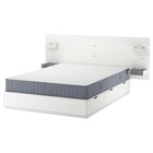 Bettgestell + Aufbewahrung+Matratze mit Kopfteil weiß/Valevåg fest 180x200 cm von NORDLI im aktuellen IKEA Prospekt für 878,00 €