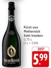 Sekt trocken Angebote von Fürst von Metternich bei E center Bietigheim-Bissingen für 5,99 €