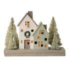 Maison avec sapin en bois led à 8,99 € dans le catalogue B&M