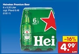 Premium Beer von Heineken im aktuellen Netto Marken-Discount Prospekt für 4,99 €