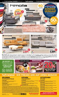 Sofa im hofmeister Prospekt "20% MÖBELRABATT AUF ALLES!" mit 8 Seiten (Pforzheim)