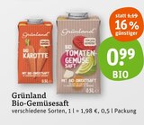 Bio-Gemüsesaft von Grünland im aktuellen tegut Prospekt für 0,99 €