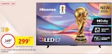 Tv 50" qled 126cm 50e7q 4k ultra hd - HISENSE dans le catalogue Intermarché Hyper