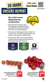 Tomaten im aktuellen EDEKA Prospekt (Heilbronn) Tomaten im EDEKA Prospekt "Aktuelle Angebote" mit 63 Seiten (Heilbronn)