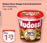 Nuss-Nougat-Creme Brotaufstrich Angebote von Nudossi bei GLOBUS Halle für 1,29 €