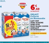 Lait uht demi-ecreme sans ogm bleu blanc coeur - Agrilait de Normandie en promo chez Super U Antony à 6,60 €