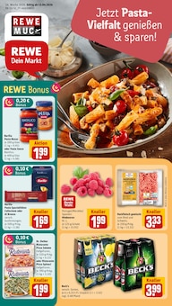 REWE Prospekt der Woche "Dein Markt" Seite 1, 13.04.2026 bis 18.04.2026 für München-Flughafen Aktueller REWE Prospekt "Dein Markt" Seite 1 von 16 Seiten für München-Flughafen