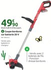 Promo Coupe-bordures sur batterie 20 V à 49,90 € dans le catalogue Mr.Bricolage à Masny