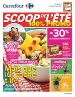 Catalogue Carrefour à Ennetières-en-Weppes, avec 44 pages Prospectus Carrefour à Ennetières-en-Weppes, "Scoop de l'été 100% PROMO", 44 pages, 03/08/2021 - 09/08/2021
