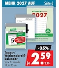 Tages-/Wochenabreißkalender im Angebot bei Mäc-Geiz in Leipzig Tages-/Wochenabreißkalender Angebote bei Mäc-Geiz Leipzig für 2,59 €