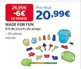 Kit de jouets de plage - MADE FOR FUN dans le catalogue Costco