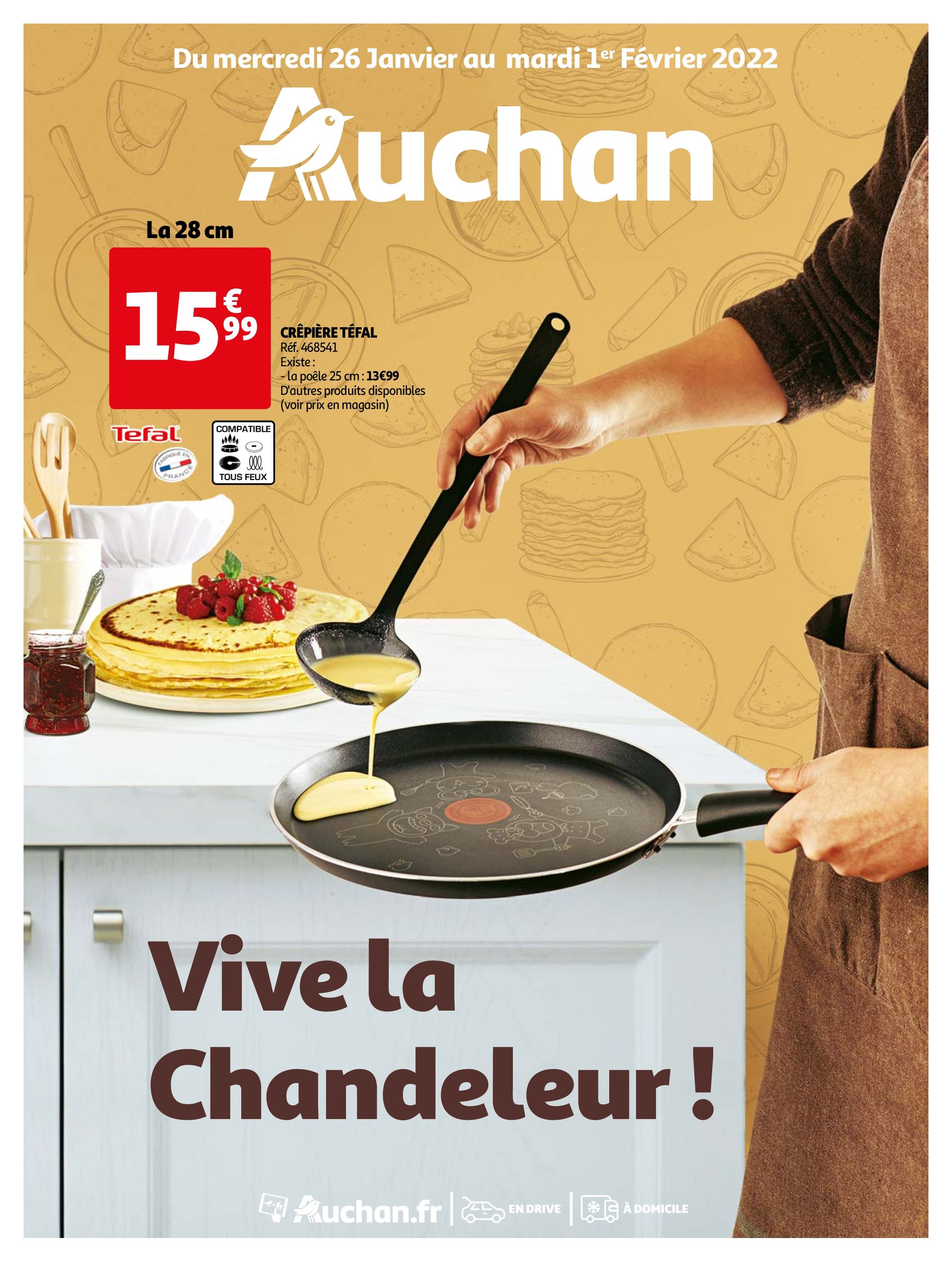 Catalogue Auchan à Suresnes, avec 60 pages Prospectus Auchan à Suresnes, "Vive la chandeleur !", 60 pages, 26/01/2022 - 01/02/2022