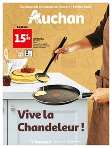Auchan Catalogue "Vive la chandeleur !", 60 pages, Nanterre,  26/01/2022 - 01/02/2022