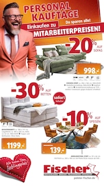 Aktueller Polstermöbel Fischer Möbel & Einrichtung Prospekt in Tuchenbach und Umgebung, "PERSONAL-KAUFTAGE" mit 31 Seiten, 25.02.2026 - 04.03.2026