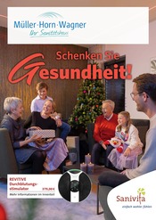 Aktueller Techn. Orthopädie- u. Sanitätshaus  Müller Horn Wagner GmbH Sanitätshaus Prospekt in Nidda und Umgebung, "Schenken Sie Gesundheit!" mit 6 Seiten, 13.11.2024 - 31.01.2025