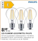 Led-Filament-Leuchtmittel Angebote von Philips bei OBI Bietigheim-Bissingen für 8,49 €