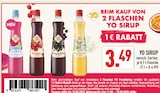 SIRUP im Angebot bei Marktkauf in Herford SIRUP Angebote von YO bei Marktkauf Herford für 3,49 €