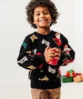 Pull de Noël à motifs Père Noël garçon - GEMO dans le catalogue Gémo