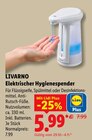 Elektrischer Hygienespender im Lidl Prospekt Elektrischer Hygienespender von Livarno im aktuellen Lidl Prospekt für 5,99 €