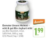 Aktuelles Unsere Heimat – echt & gut Bio-Joghurt mild Angebot bei EDEKA in Koblenz ab 1,99 €