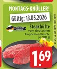 Aktuelles Steakhüfte vom deutschen Jungbullenfleisch Angebot bei EDEKA in Koblenz ab 1,69 €